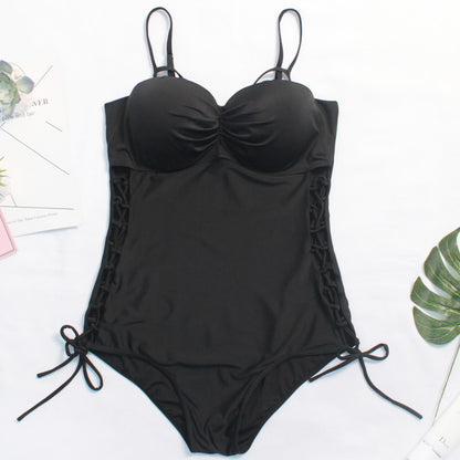 Plus size fat one-piece swimsuit