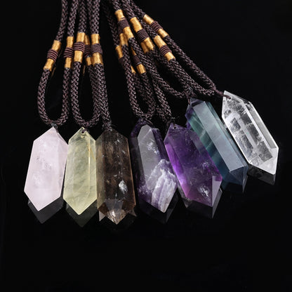 Pendant Crystal Stone Polished Exquisite Necklace