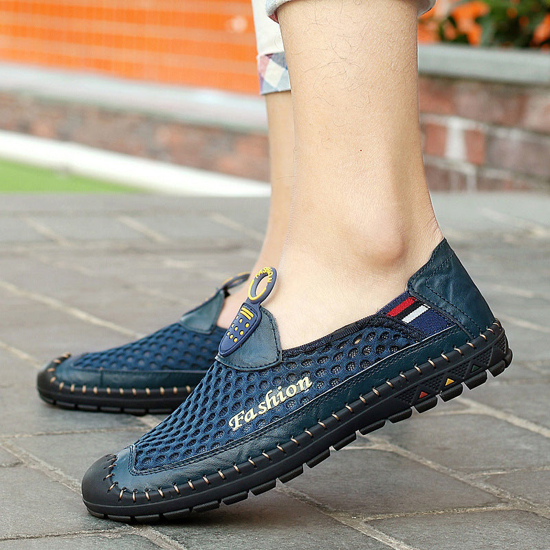 Mens Casual Breathable Mesh Non-slip Casual Shoes