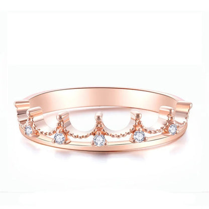 Princess Crown Couple Ring Ins Special-interest Design