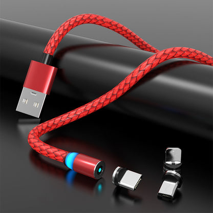 Compatible with Apple , Magnetic Data Cable Breathing Light Magnetic Mobile Phone Charging Cable