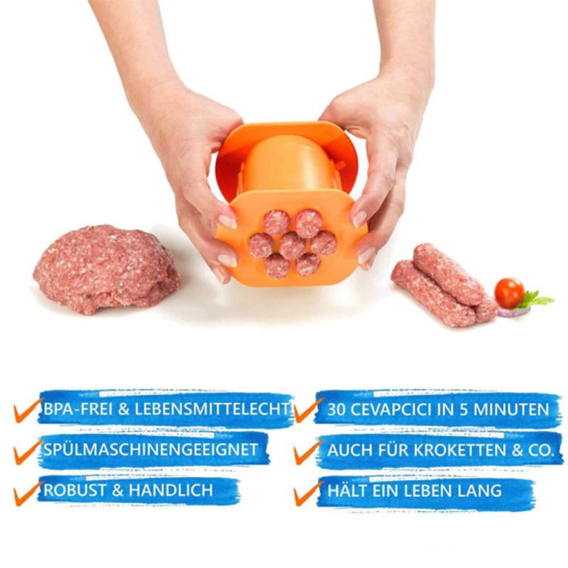 Hot Dog Maker Meat Strip Squeezer Plastic DIY Meat Sausage Pasta Balls Rapid Prototyping DIY Tool Kitchen Cooking Gadgets