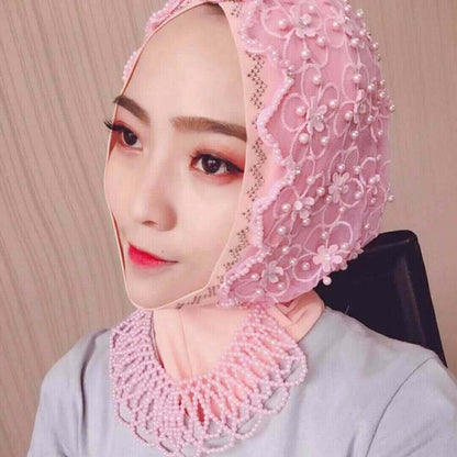 new Muslim hijab chiffon beaded scarf