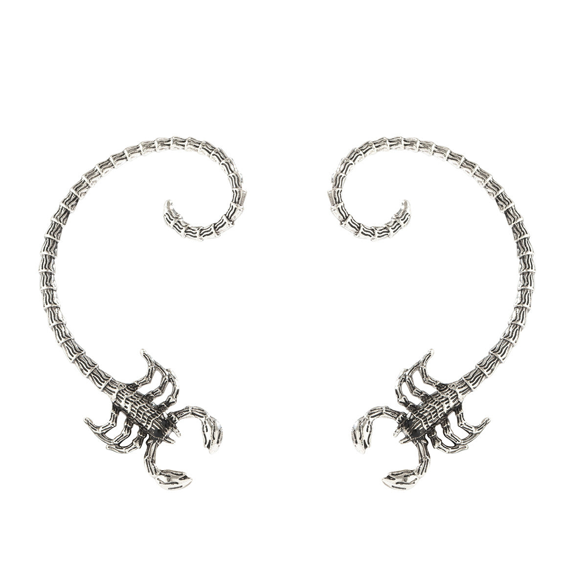 Personality Contour Scorpion Curved Ear Studs Female