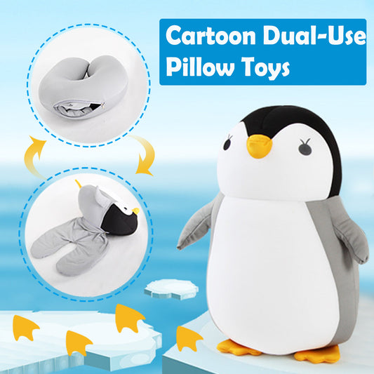 Soft Pillow Penguin U-Shaped Sleep Protection Neck Pillow Home Office Nap Body Pillows Travel Car Adult Cute Pillows