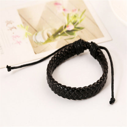 Korean Jewelry PU Braided Bracelet