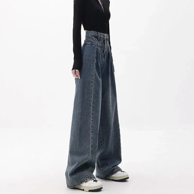 Loose Fitting Wide Leg Jeans