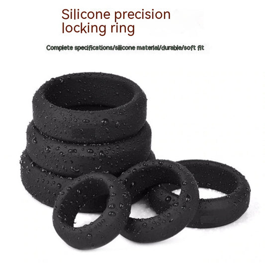 Silicone 6-piece Set Horseshoe Ring Scrotum Bondage Men