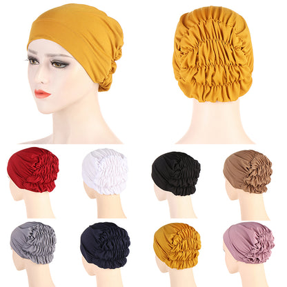 Muslim New Multicolor Back Elastic Hat