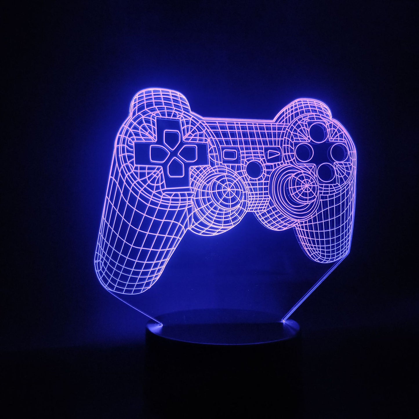 Gamepad 3D night light creative home lamp