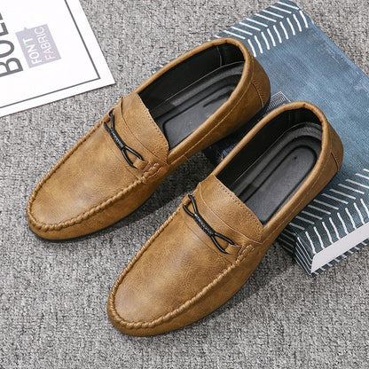 Mens Fashion Soft Sole Casual Leather Shoes