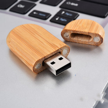 Wooden USB Drive Gift U Disk Set Maple Bamboo Creative