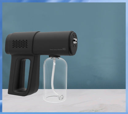 Electric Sanitizer Sprayer Handheld Blue Light Nano Steam Disinfection Spray Gun Home Car Wireless USB Humidifier Atomizer