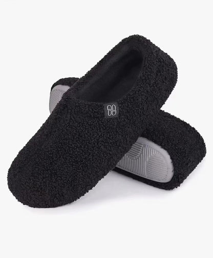 Teddy Plush Full Heel Slippers