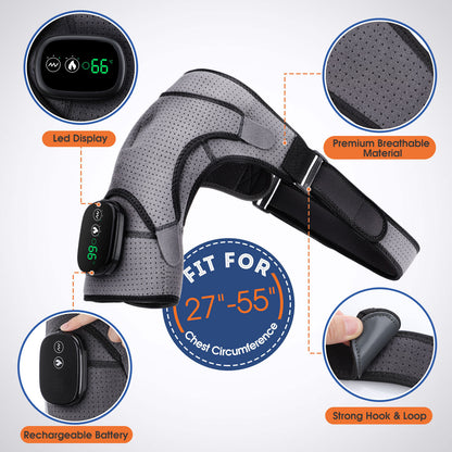 USB Rechargeable Convenient Electric Heating Shoulder Pad