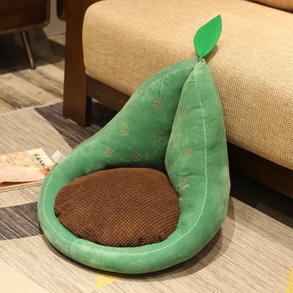 Kawaii Multifunction Plush Fruit Soft Stuffed Cactus Avocado Carrot Pillow Toys Home Office Decor Chair Seat Cushion