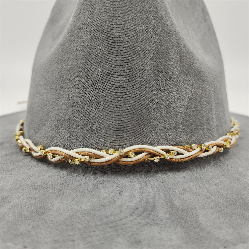 Pendant Parts Men's And Women's Hats Decorative Lace-up Hat Scarf Accessories Clothing Belt Accessories