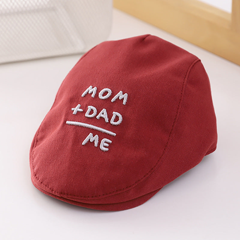 Embroidered English Letters Baby Sunshade Hat