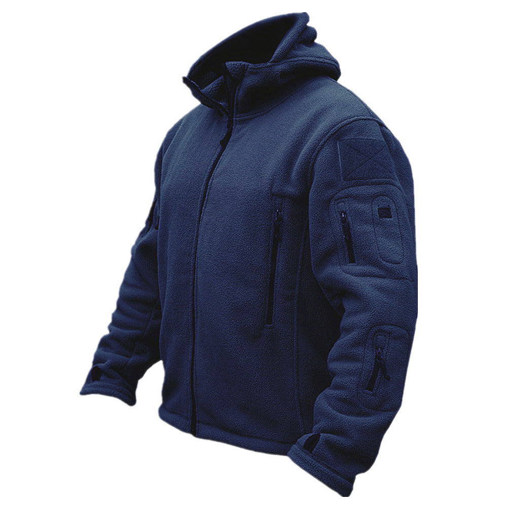 Men's Outdoor Keep Warm Liner Fleece Sweater Cold-proof Shell Jacket