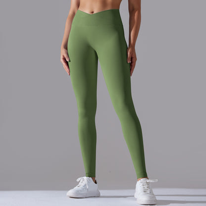 European And American Seamless Knitted Yoga Pants