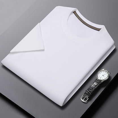 Men's Fashionable All-matching Round Neck Breathable Half Sleeve Top