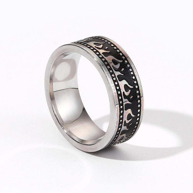 Men's Fashion Simple Geometric Titanium Steel Ring