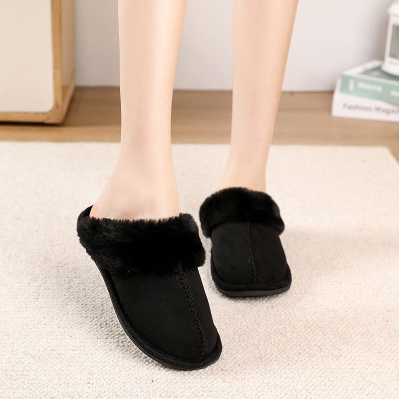 Women's Cotton-padded Shoes Fleece-lined Platform Cold-proof Warm