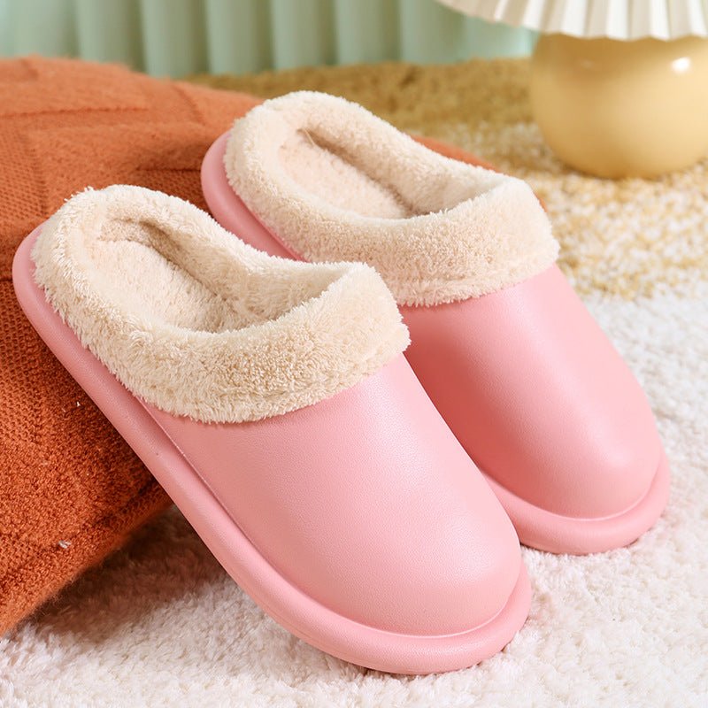 Cotton Slippers Women's Autumn And Winter Waterproof Home Indoor