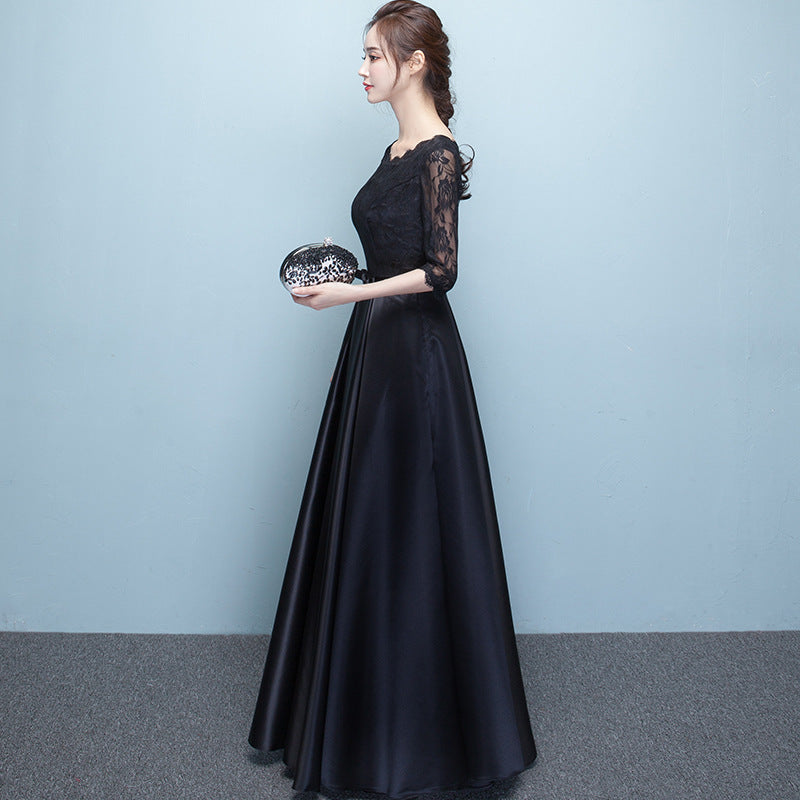 Elegant Slimming Elegant Generous Long Dress
