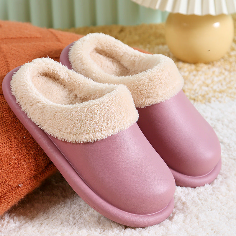 Cotton Slippers Women's Autumn And Winter Waterproof Home Indoor