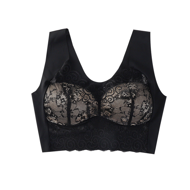 Lace Strapless Vest Style Underwear