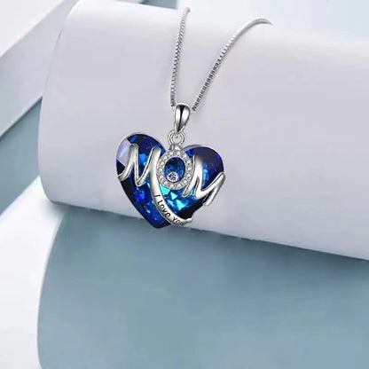 Fashion Mother's Day Gift Flower Heart Color Necklace