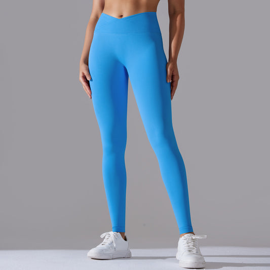 European And American Seamless Knitted Yoga Pants