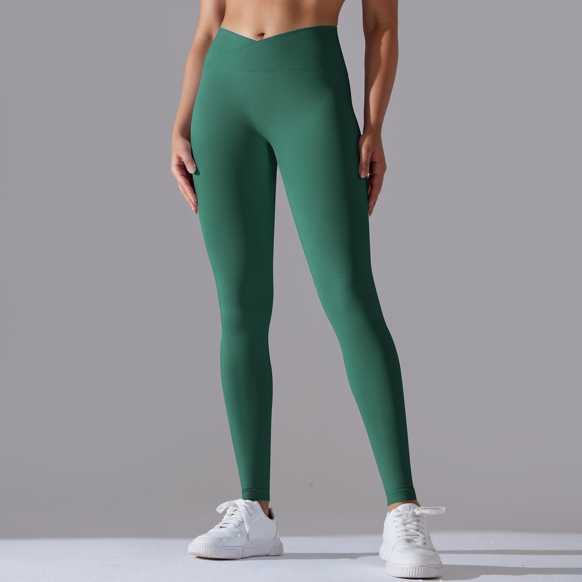 European And American Seamless Knitted Yoga Pants