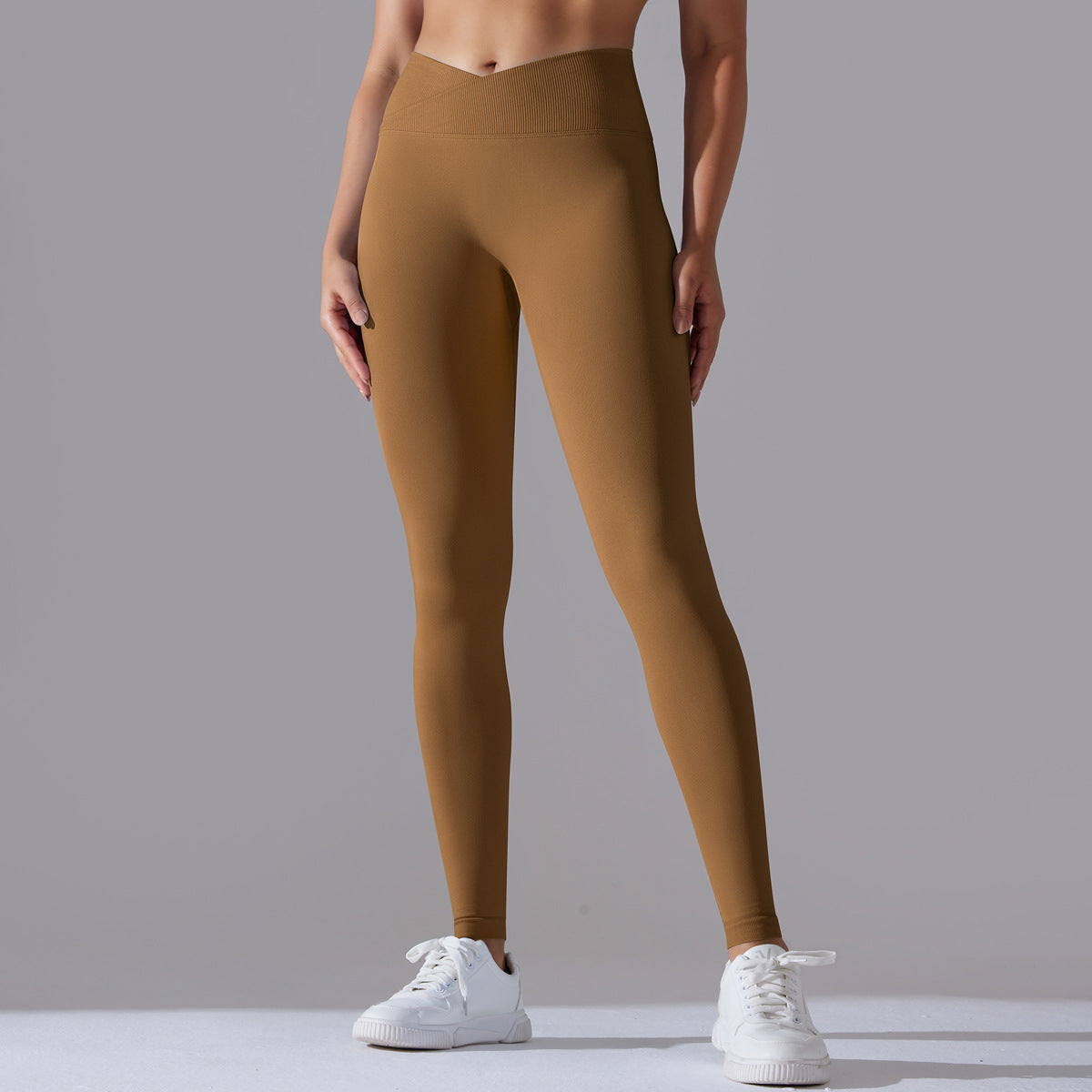 European And American Seamless Knitted Yoga Pants