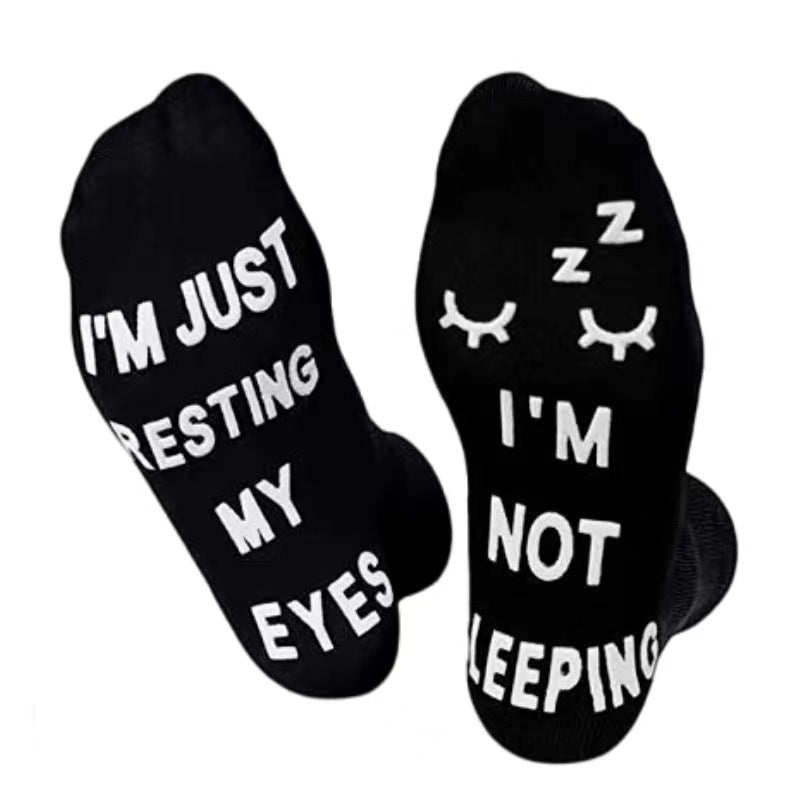 Men's Fashion Casual Dispensing Alphabet Socks