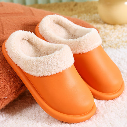 Cotton Slippers Women's Autumn And Winter Waterproof Home Indoor