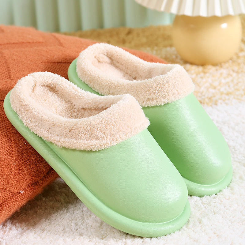 Cotton Slippers Women's Autumn And Winter Waterproof Home Indoor