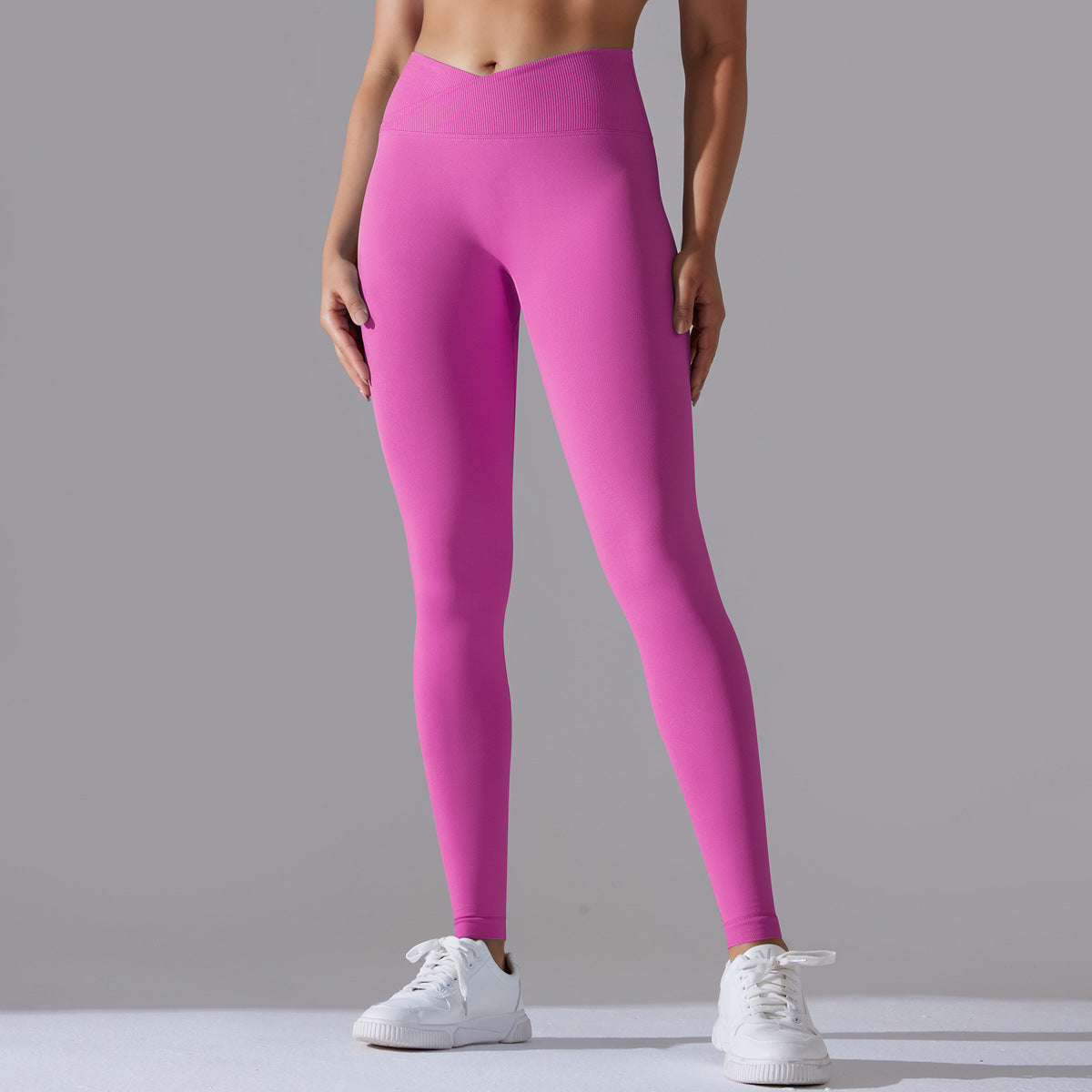 European And American Seamless Knitted Yoga Pants