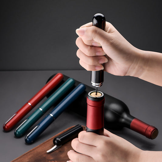 New Red Wine Needle Pen-shaped Air Pressure Bottle Opener Artifact Kitchen Tools Bar Accessories
