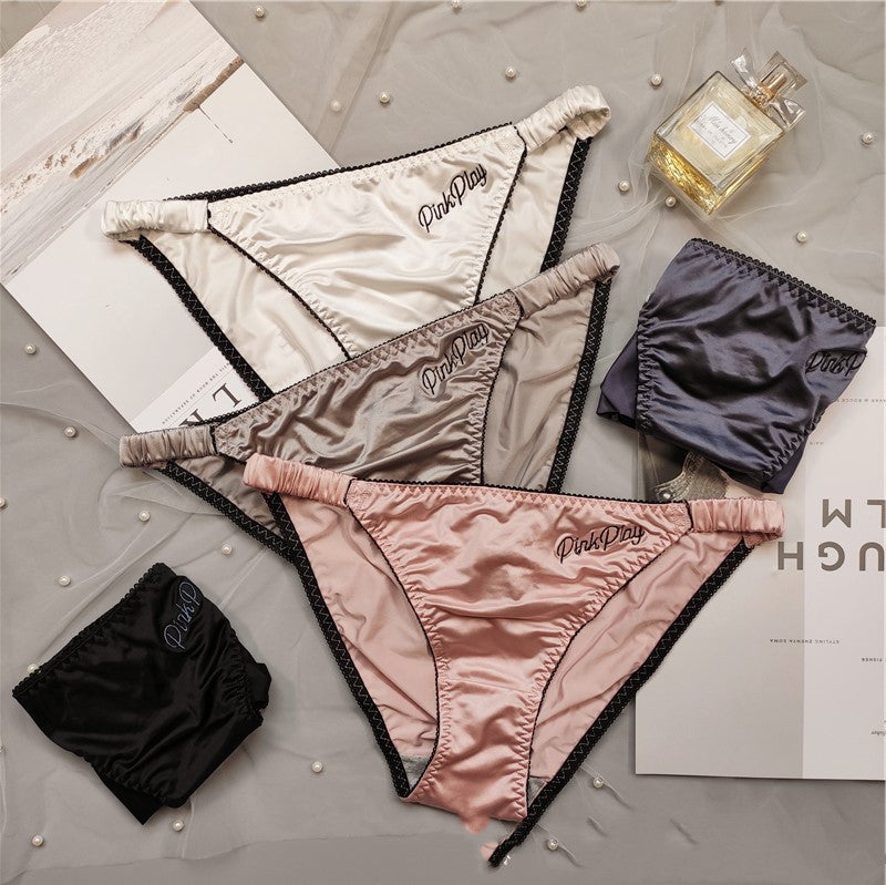 Women's Pinkplay Thin Embroidered Underwear