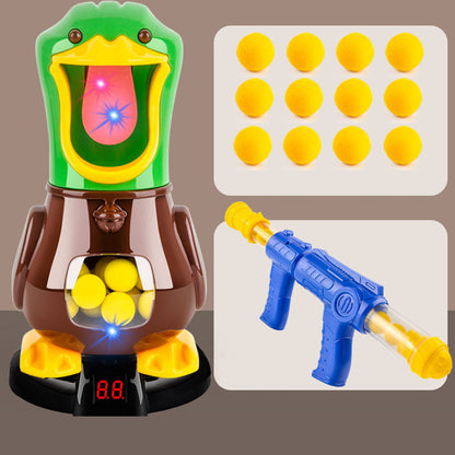 Interesting Soft Bullet Gun Score Target Duck Kids Shooting Toys Shooter Foam Ball Battle Educational Air Power Popper Xmas Gift