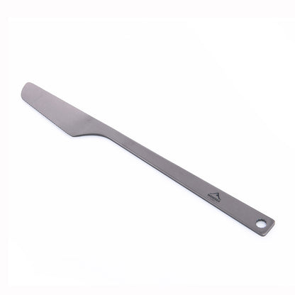 Pure Titanium Knife, Fork And Spoon Combination Light And Easy To Carry Outdoor Camping Tableware