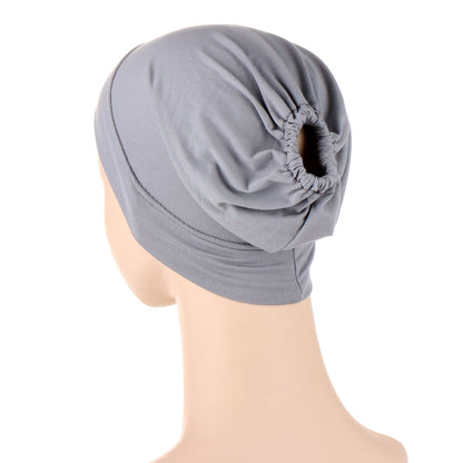 Muslim New Multicolor Back Elastic Hat