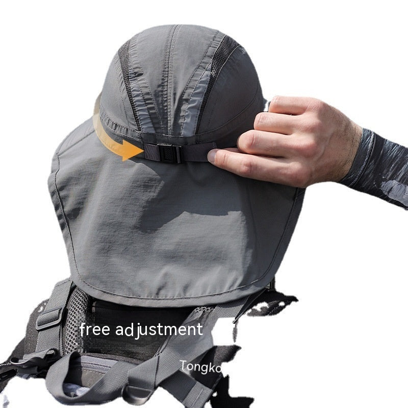 Outdoor Mountaineering Face Cover Sun-proof Hat UV