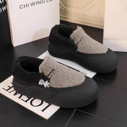 Women's Thick-soled Lamb Wool Sneakers