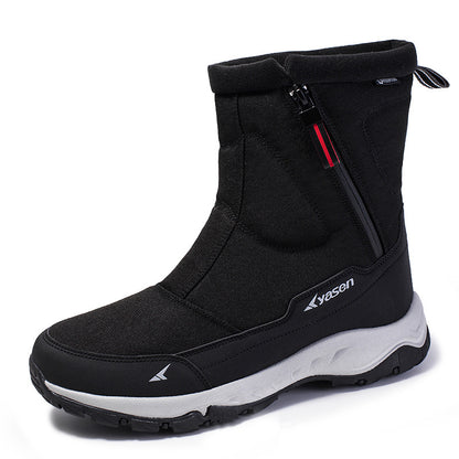 Thickened Snow Boots Couple Fleece Warm Outdoor Walking Climbing Shoes Winter