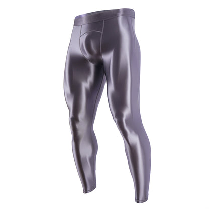 Shiny Men's Tight Pants Are Glossy And Silky