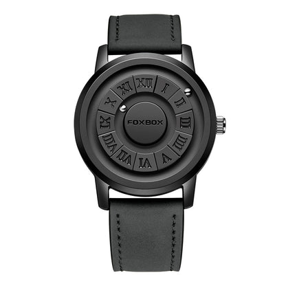 Lige Cool Magnetic Suspension Watch Men's Black Technology Creative Personality