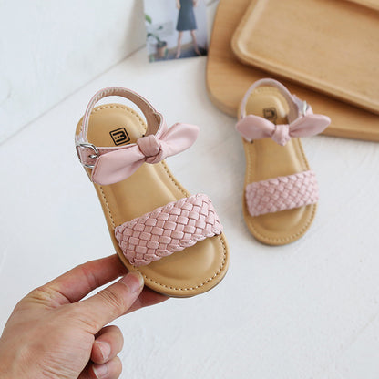 Korean Style Sweet Bowknot Girls' Sandals